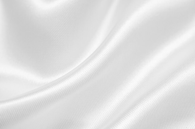 Tissu blanc abstrait avec fond de texture vague douce