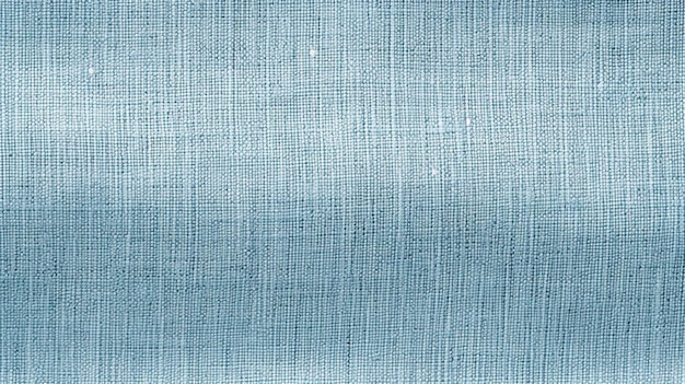 Un tissu bleu avec une bande blanche.
