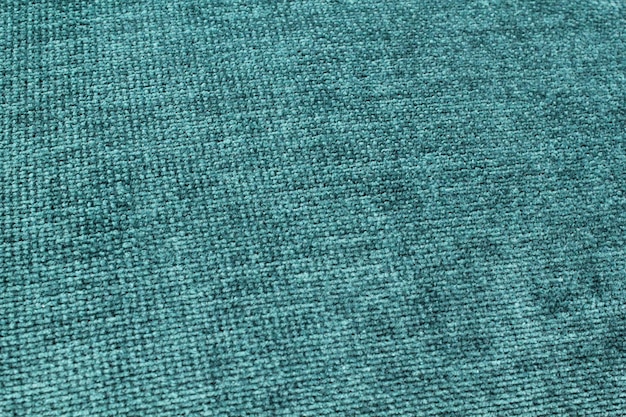 Tissu bleu sarcelle turquoise avec un motif tissé