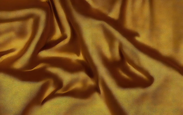 Tissu brillant de luxe en jaune soyeux pour la décoration de la maisonxA