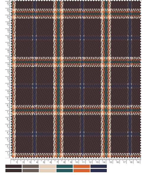 Un tissu à carreaux marron avec le mot tartan dessus.