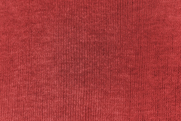 Tissu de coton rouge texturé