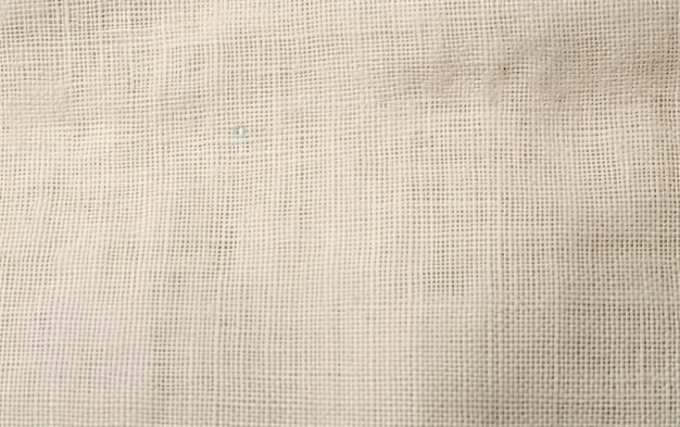 Un tissu en lin beige avec un petit trou au milieu.