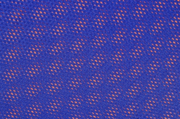 Tissu non tissé bleu sur fond orange
