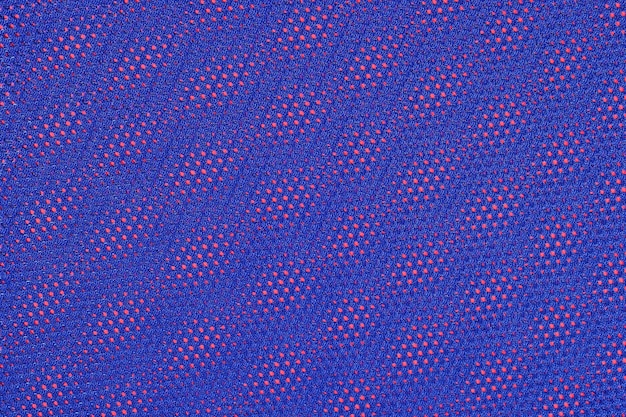 Tissu non tissé bleu sur fond rouge
