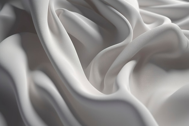 Un tissu polyester blanc aux textures plates ambiance rustique et cosy doux et confortable au toucher générat ai