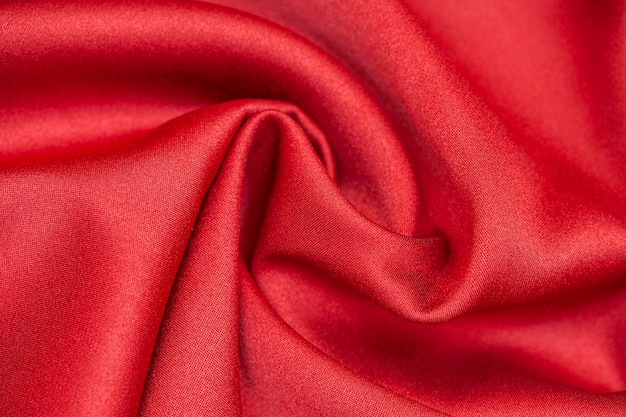 Tissu de satin rouge Tissu de fond