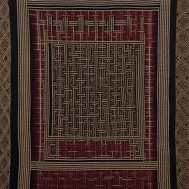 tissu de soie fait main à motif traditionnel thaïlandais, tapis traditionnel en turquie