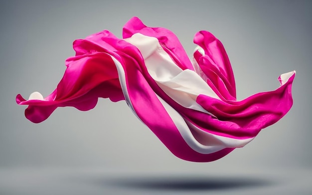 tissu en soie rose