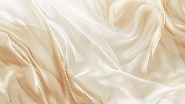 tissu de soie satin crème champagne beige tissu blanc dessin de fond de bannière