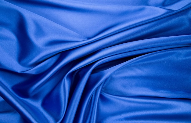 Photo tissu de texture de soie bleu clair