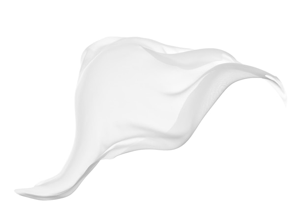 Tissu en tissu blanc textile vent soie vague fond mode