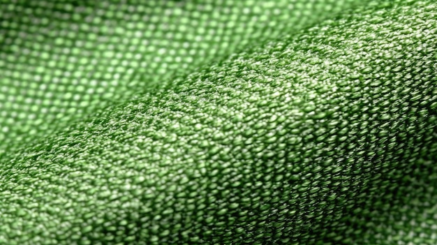 Un tissu vert avec un motif tissé fabriqué par l'entreprise de l'entreprise.