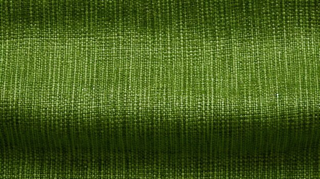 Un tissu vert avec un motif tissé