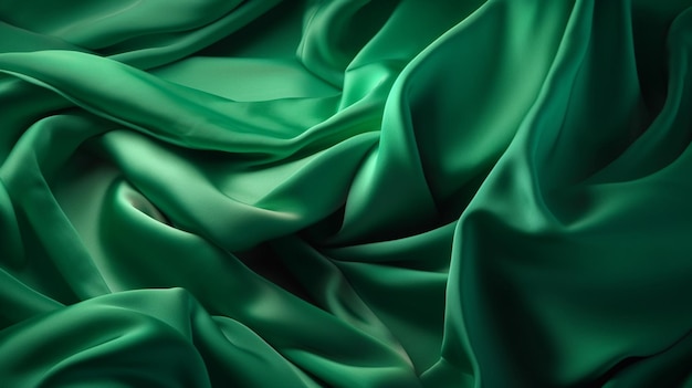 Tissu vert à rayures blanches
