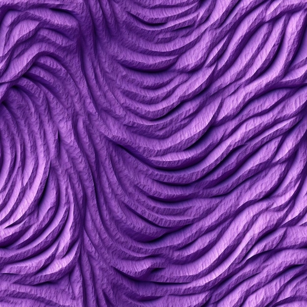 Tissu violet avec un motif ondulé.