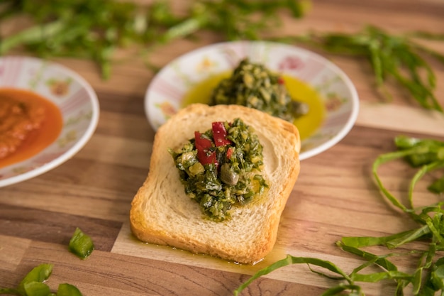 Toast avec du pâté