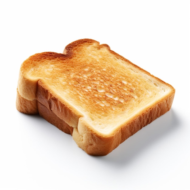 Toast avec fond blanc ultra hd de haute qualité