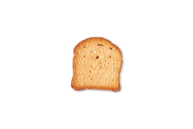 Toast sur le fond blanc.