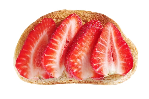 Toast à la fraise