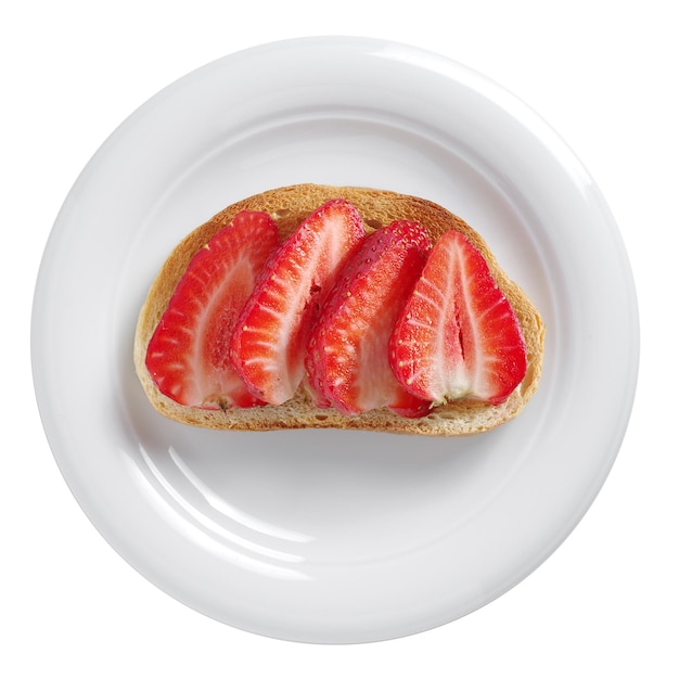 Toast à la fraise