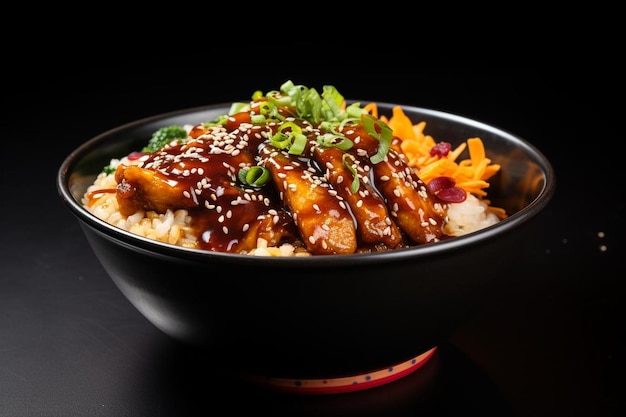 Le tofu au sésame Teriyaki Donburi Sensation