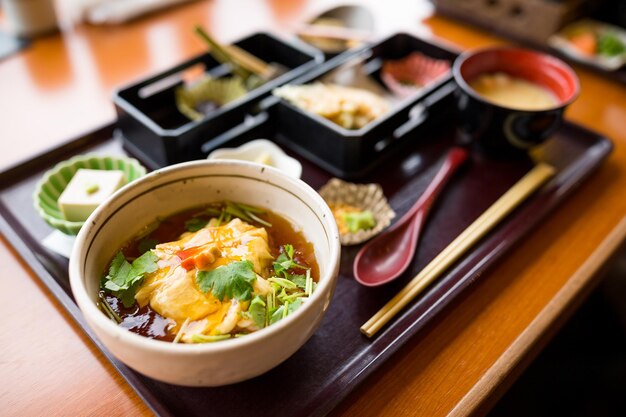 Tofu situé dans un restaurant japonais