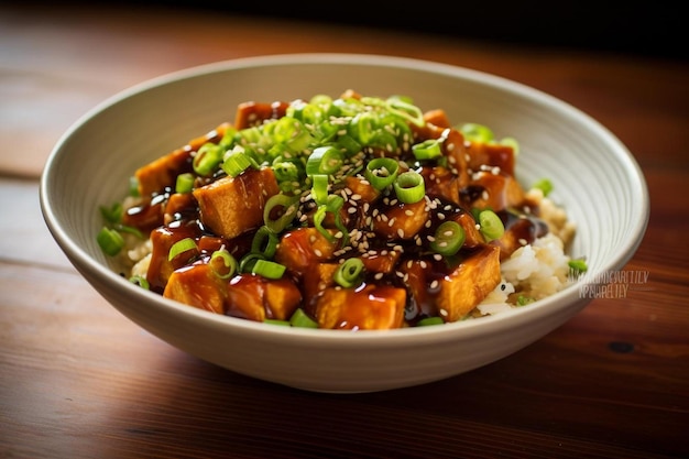 Le tofu Teriyaki Donburi est une sensation.