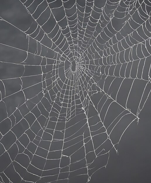 Photo une toile d'araignée réaliste