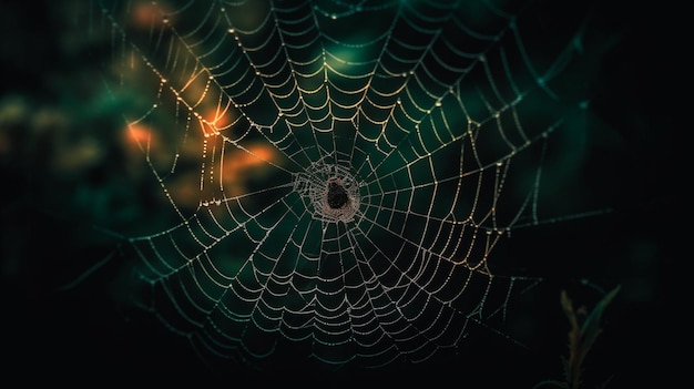 Une toile d'araignée trouée