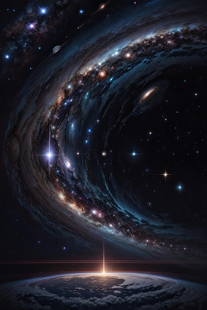 Toile cosmique peignant les secrets de l’univers