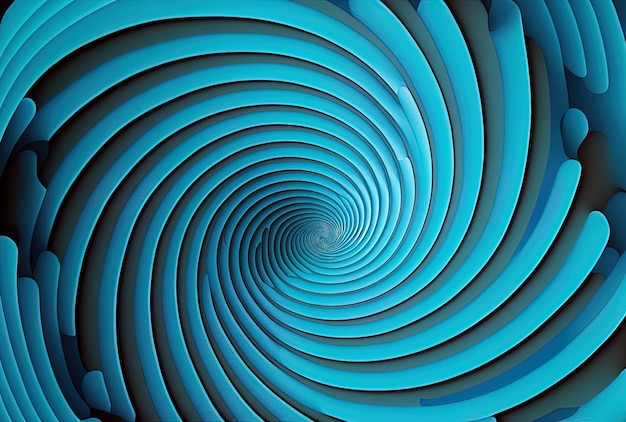 Toile de fond de l'abstraction en spirale bleue