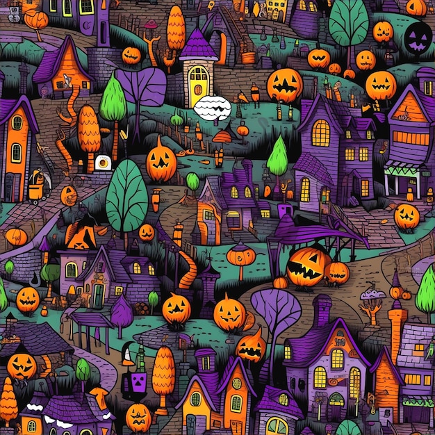 toile de fond inspirée d'Halloween