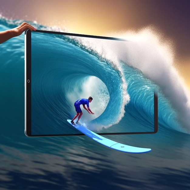 Photo toile de fond pour le surfeur