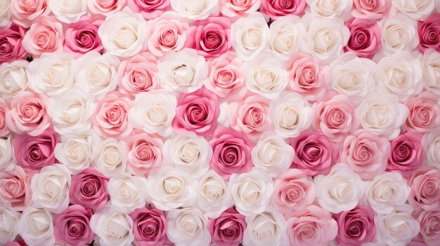 La toile de fond romantique est des roses.