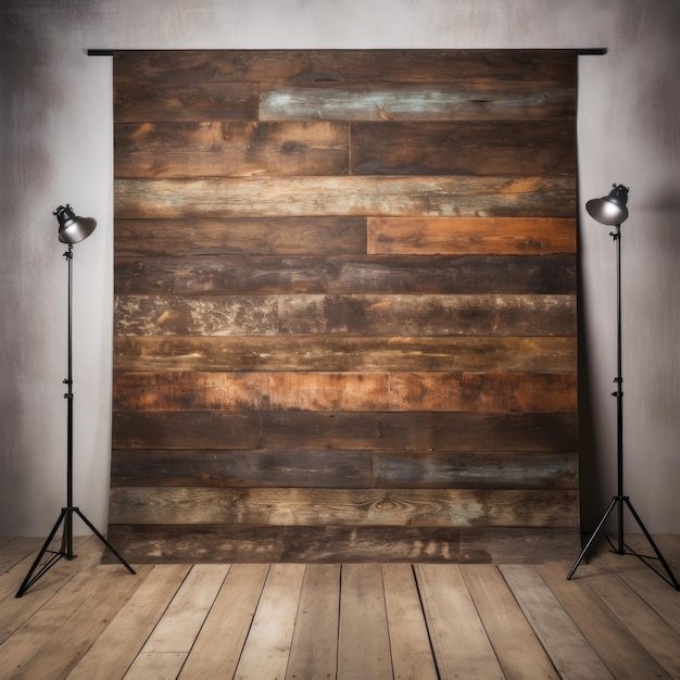 Une toile de fond texturée en bois captivante pour la photographie de produits