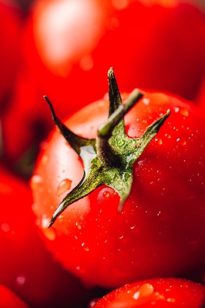 Photo toile de fond de tomates cerises