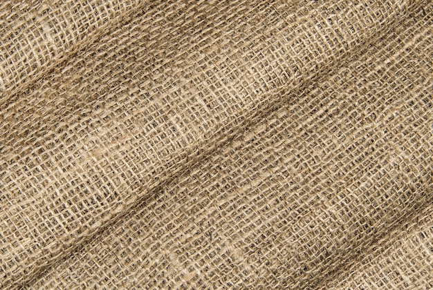 Toile de jute grossière pliée pour le fond