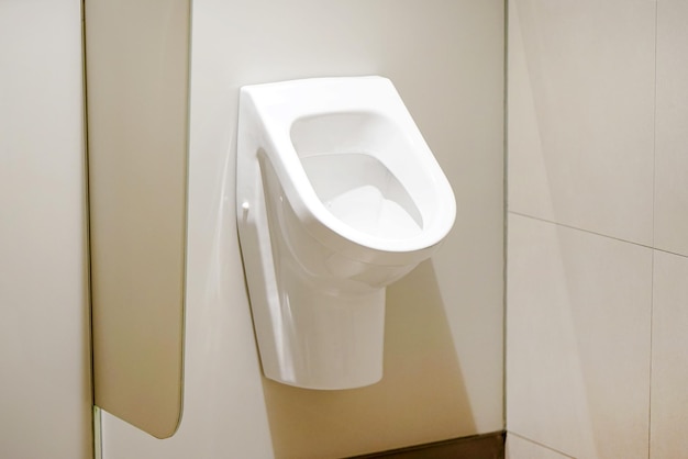 Toilettes blanches dans la salle de bain