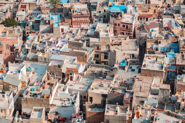 Toits de maisons traditionnelles. Jodhpur, Inde