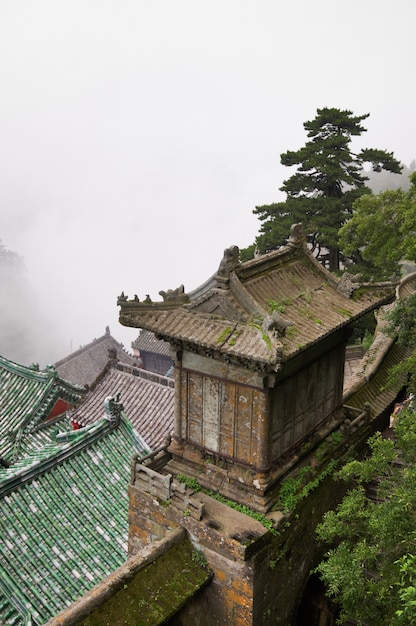 Les toits des monastères de Wudang.