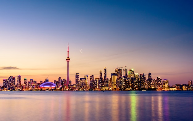 Toits de Toronto la nuit