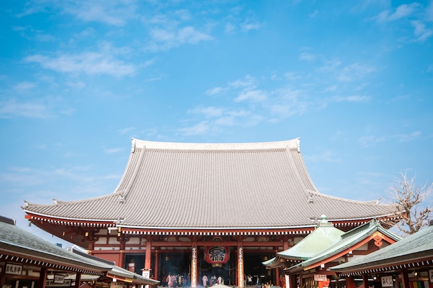 TOKYO, JAPON - 20 février 2019: Temple Senso-ji, célèbre temple de Tokyo, Japon.