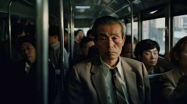Tokyo photoréaliste dans les années 1960 Personnes dans les rues de Tokyo Capturer l'esprit du Japon