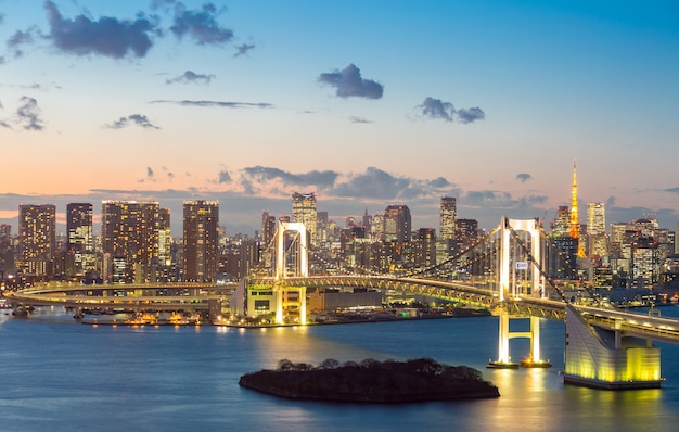 Tokyo Tower Rainbow Bridge