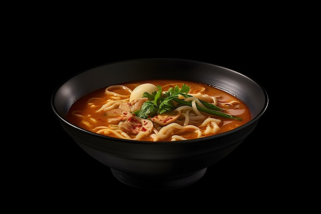 Tom Yum sur fond noir