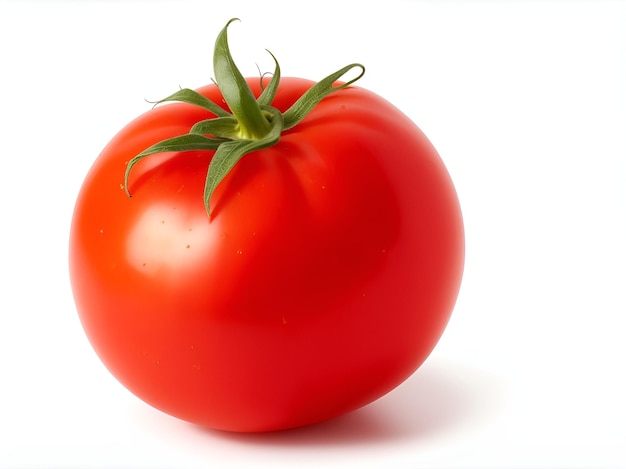 Tomate sur fond blanc