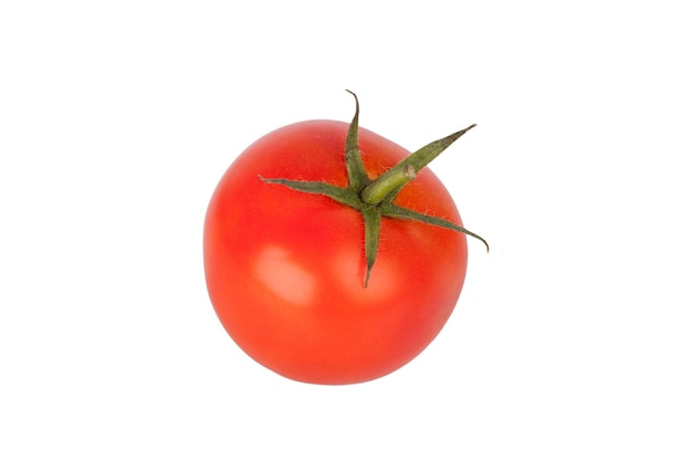 Tomate fraîche sur fond blanc