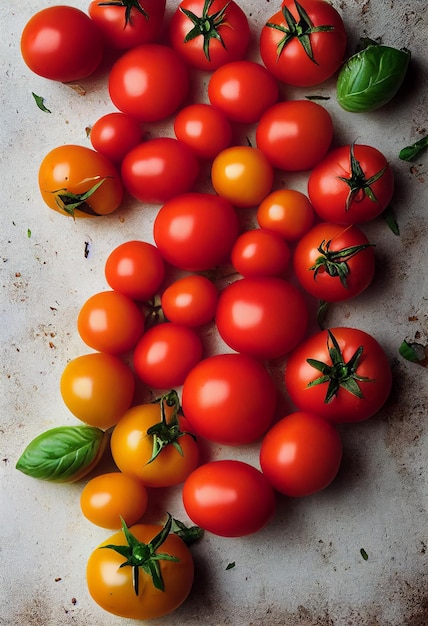 Tomate fraîche sur table