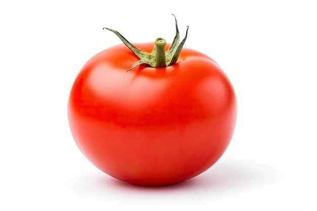 Tomate isolée sur fond blanc